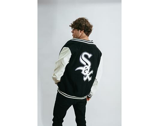 Bunda New Era Heritage Varsity Jacket Chicago White Sox Black / Off White