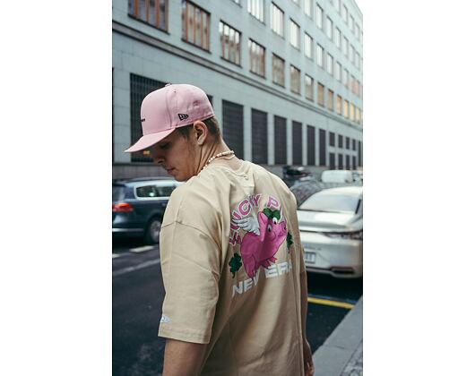Triko New Era Character Oversized Tee Oat Milk / Optic White
