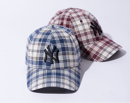Kšiltovka New Era 9FORTY MLB Plaid Camo New York Yankees Navy