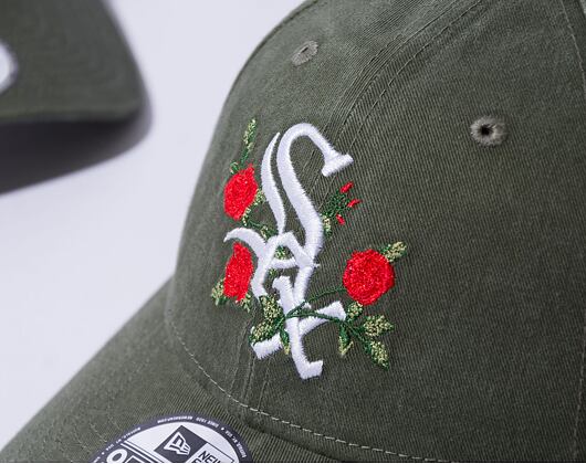 Kšiltovka New Era 9FORTY MLB Flower Chicago White Sox New Olive