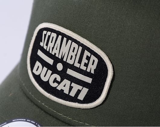 Kšiltovka New Era 9FORTY A-Frame Trucker Scrambler Ducati New Olive