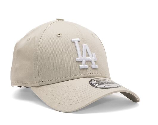 Kšiltovka New Era - MLB Essential 9FORTY - LA Dodgers - Stone / White