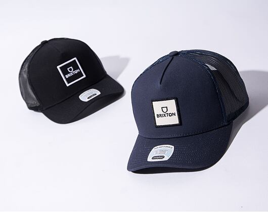 Kšiltovka Brixton Alpha Block X C MP Mesh Cap Washed Navy