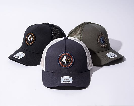 Kšiltovka Brixton Rival Stamp X MP Mesh Cap Washed Navy / Off White