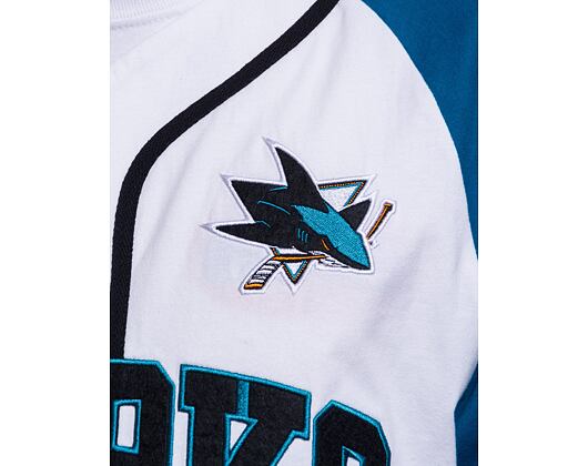 Dres Mitchell & Ness Practice Day Button Front Jersey SAN JOSE SHARKS White