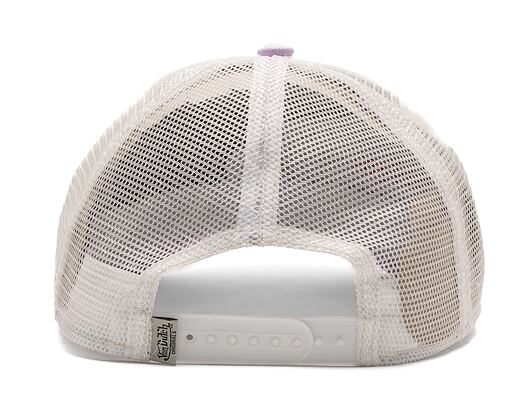 Kšiltovka Von Dutch Trucker Boston Lilac/White