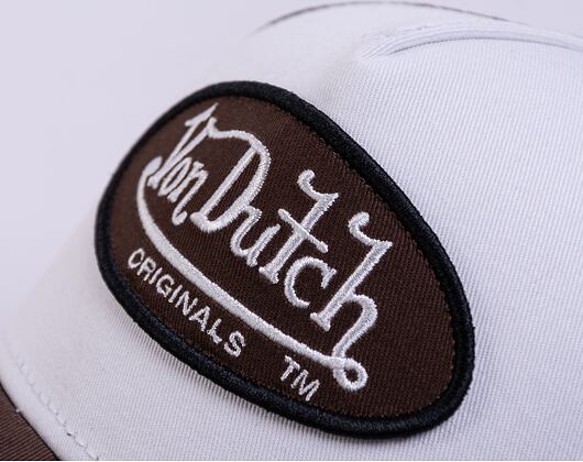 Kšiltovka Von Dutch Trucker Boston White/Brown