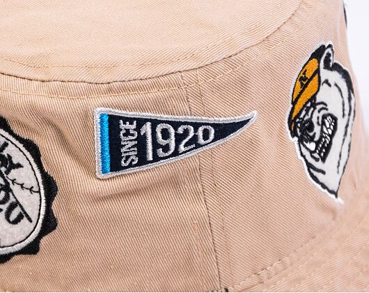 Klobouk New Era Heritage All Over Patch Bucket Oat Milk