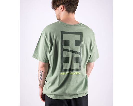 Triko Helly Hansen Core Graphic Tee Jade 2.0