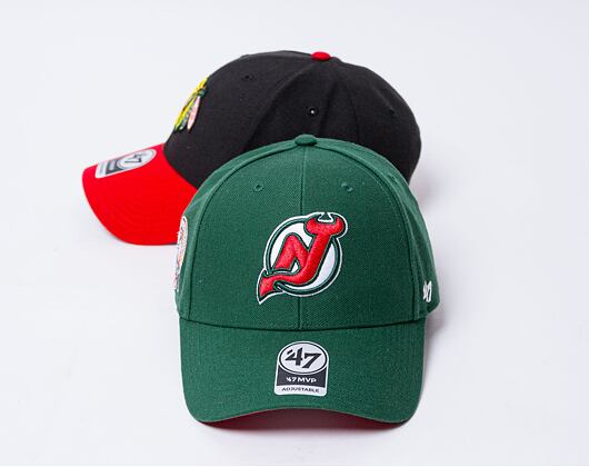 Kšiltovka '47 Brand NHL New Jersey Devils Vintage Sure Shot Snapback MVP Dark Green
