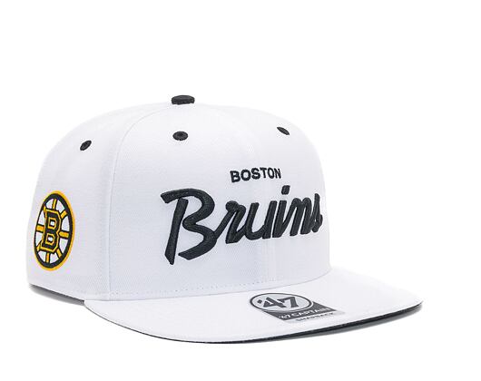 Kšiltovka '47 Brand NHL Boston Bruins Crosstown Pop CAPTAIN White