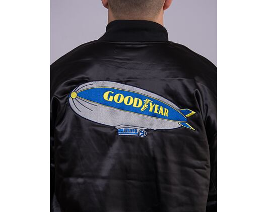 Bunda HUF × GOODYEAR Touring Satin Jacket Black