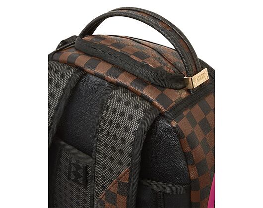 Batoh Sprayground Pink Drip Brown Check DLX Backpack