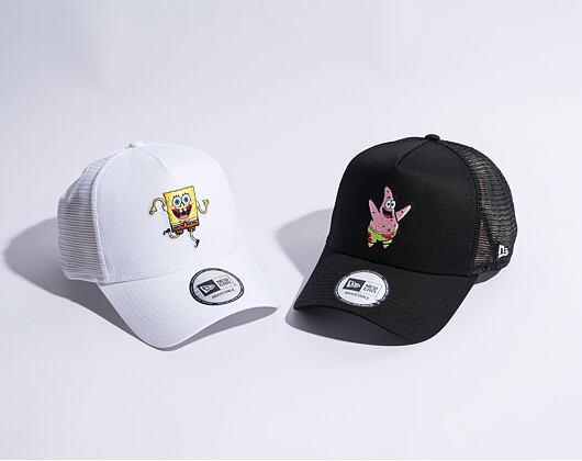 Kšiltovka New Era 9FORTY A-Frame Trucker Nickelodeon Spongebob White / Yellow