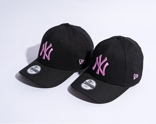 Dětská Kšiltovka New Era 9FORTY Kids MLB League Essential New York Yankees Black / Wild Rose Pink