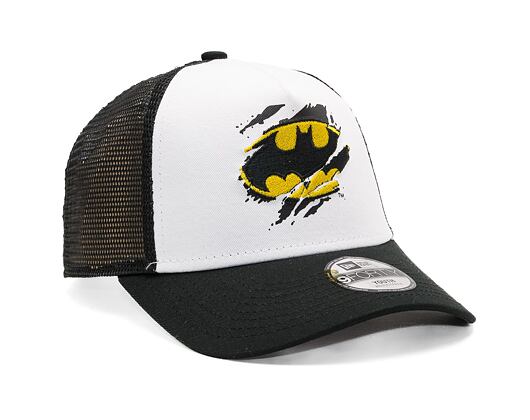 Dětská Kšiltovka New Era 9FORTY Kids A-Frame Trucker DC Batman White / Black