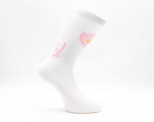 Ponožky Karl Kani Signature Flower 3-Pack Socks white/sand/pink