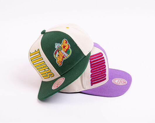 Kšiltovka Mitchell & Ness NBA Pop Panel Snapback Hwc Seattle Supersonics Off White / Green