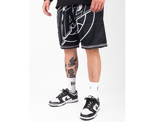 Los Angeles Lakers Mitchell & Ness Big Face 3.0 Fashion Shorts - Black