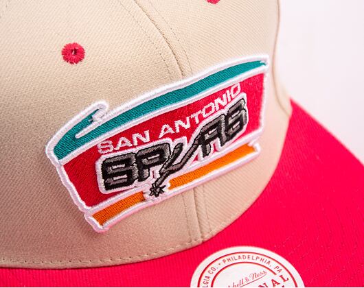 Kšiltovka Mitchell & Ness NBA Sail 2 Tone Snapback Hwc San Antonio Spurs Off White