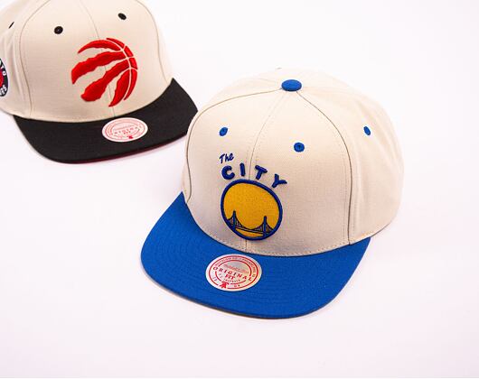 Kšiltovka Mitchell & Ness NBA Sail 2 Tone Snapback Hwc San Francisco Warriors Off White