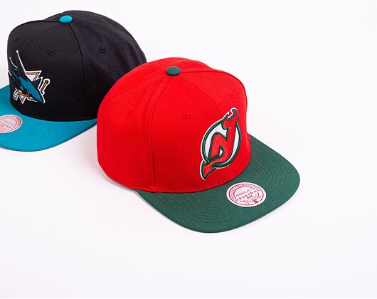 Kšiltovka Mitchell & Ness NHL Team 2 Tone 2.0 Snapback New Jersey Devils RED / GREEN