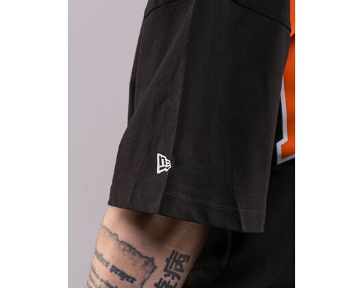 Triko New Era NBA Infill Logo Oversized Tee New York Knicks Black / Rush Orange