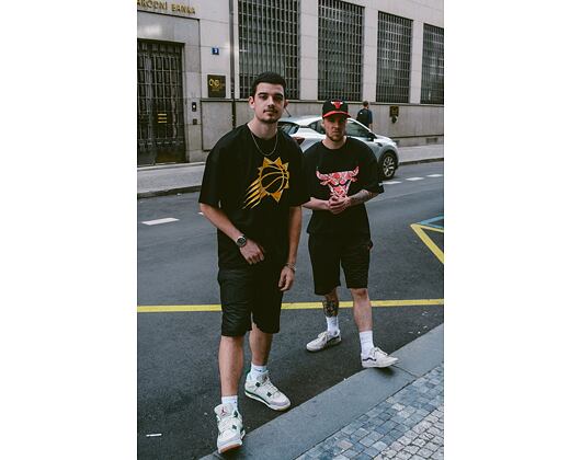 Triko New Era NBA Infill Logo Oversized Tee Chicago Bulls Black / Red