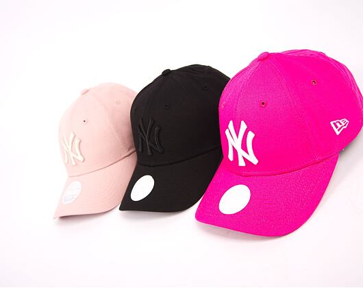 Dámská Kšiltovka New Era 9FORTY Womens MLB Metallic Logo New York Yankees Pink Rouge / Silver