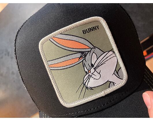 Kšiltovka Capslab - Trucker Looney Tunes - Bugs Bunny - Black