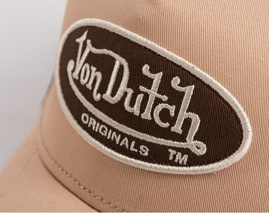 Kšiltovka Von Dutch Trucker Boston Powder/Brown