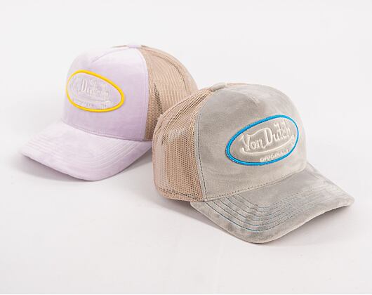 Kšiltovka Von Dutch Trucker Kent Velvet Grey/Sand