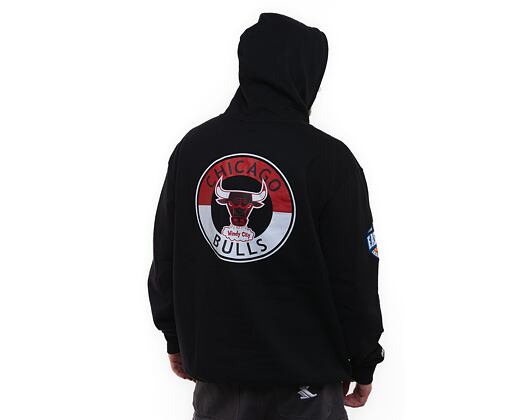 Mikina Mitchell & Ness NBA City Collection Fleece Hoody Bulls Black