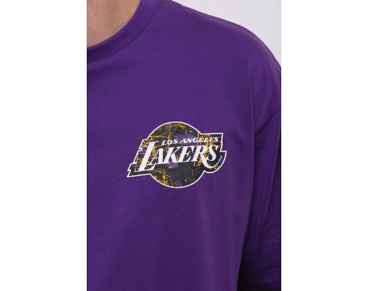Triko New Era Infill Team Logo Oversized Tee Los Angeles Lakers Purple / Black