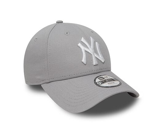 Dětská kšiltovka New Era 9FORTY Kids MLB League Basic New York Yankees - Grey / White