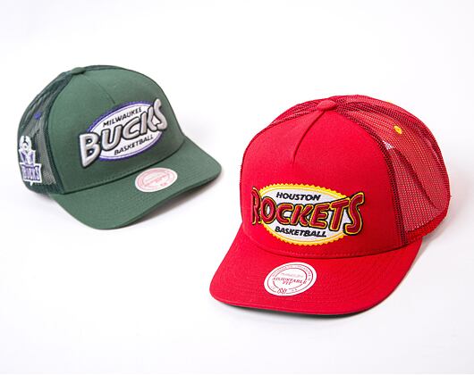 Kšiltovka Mitchell & Ness NBA Team Seal Trucker HWC Rockets Red