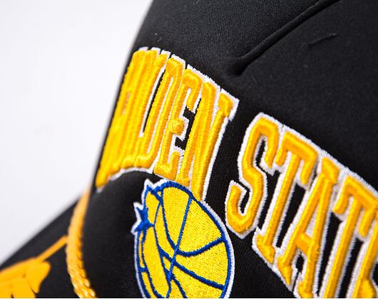 Kšiltovka Mitchell & Ness NBA Gold Leaf Trucker HWC Warriors Black