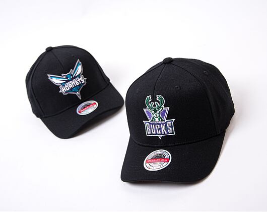 Kšiltovka Mitchell & Ness NBA Team Logo Hc Cr Snapback Bucks Black