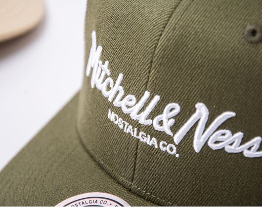 Kšiltovka Mitchell & Ness Branded Pinscript Classic Red Olive
