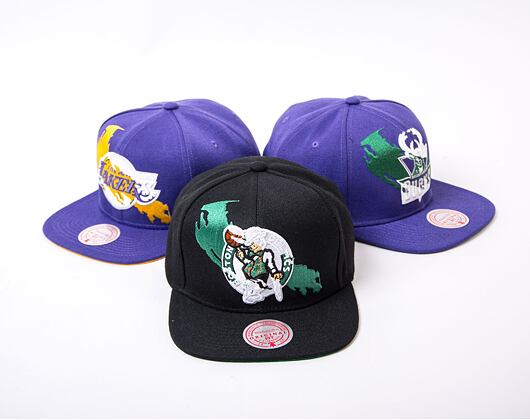 Kšiltovka Mitchell & Ness NBA Paint By Number Snapback Celtics Black