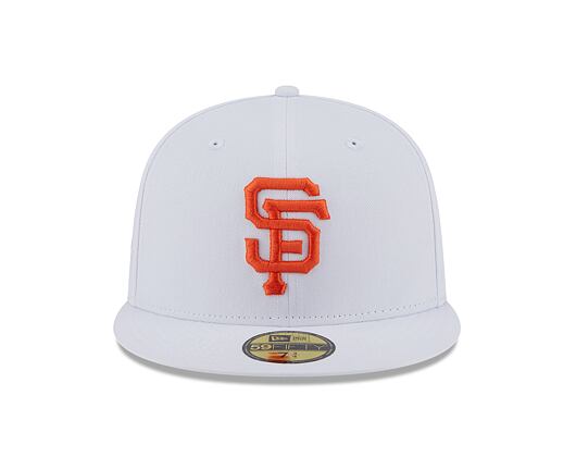 Kšiltovka New Era 59FIFTY MLB Team Side Patch San Francisco Giants White / Orange