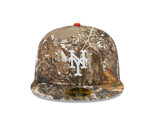 New Era 59FIFTY LP Retro Crown MLB "2000 SUBWAY SERIES" Side Patch New York Mets Realtree/Orange