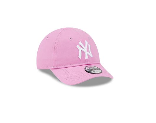 Dětská Kšiltovka New Era 9FORTY Kids MLB League Essential New York Yankees Wild Rose / White