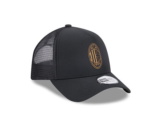 Kšiltovka New Era 9FORTY A-Frame Trucker Black Gold AC Milan Black Black