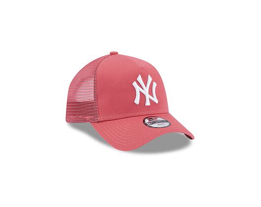 Dětská Kšiltovka New Era 9FORTY Kids A-Frame Trucker MLB League Essential New York Yankees Pink / Wh