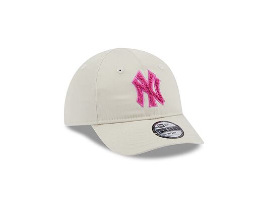 Dětská Kšiltovka New Era 9FORTY Kids MLB Boucle New York Yankees Stone / Pink