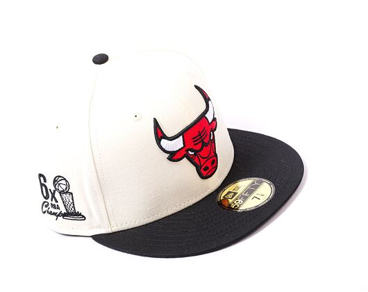 Kšiltovka New Era 59FIFTY NBA Championships Chicago Bulls White / Black