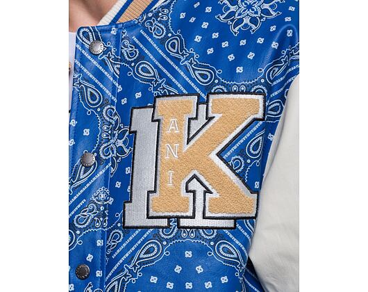Bunda Karl Kani Retro Patch Paisley Block College sand/blue/off white