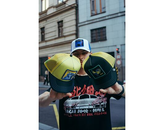Kšiltovka Goorin - 'Acid Trip Pack' - Cock Trip - Black / Yellow