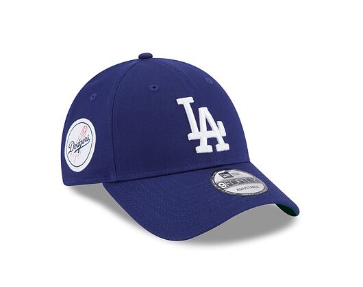 Kšiltovka New Era 9FORTY MLB Team Side Patch Los Angeles Dodgers Dark Royal / Optic White